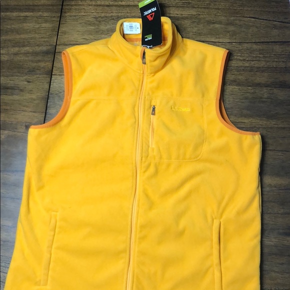 L.L. Bean Jackets \u0026 Coats | Wind Challenger, Gold Vest, Llbean Nwt Polaretec | Color: Gold | Size: L | Princesslisajoy's Closet